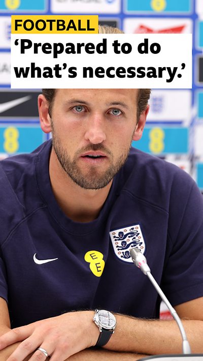 Harry Kane in a press conference ahead of match against Serbia.