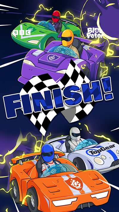 Blue Peter Rally Racer game.