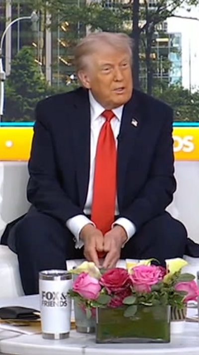 Donald Trump sat in the Fox News studio
