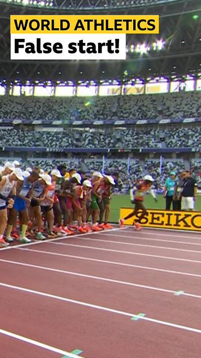 A false start...in a marathon?