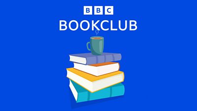 Artwork for BBC Bookclub. A cartoon cup of coffee sits on a small pile of books.