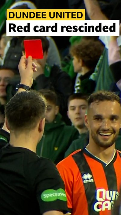 Dundee Utd - Red card rescinded