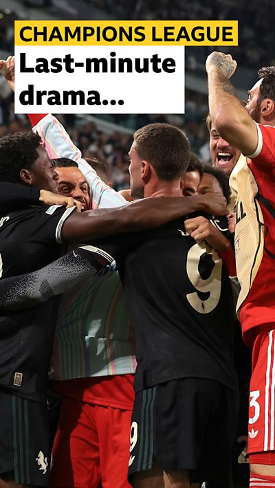 Juventus players celebrating