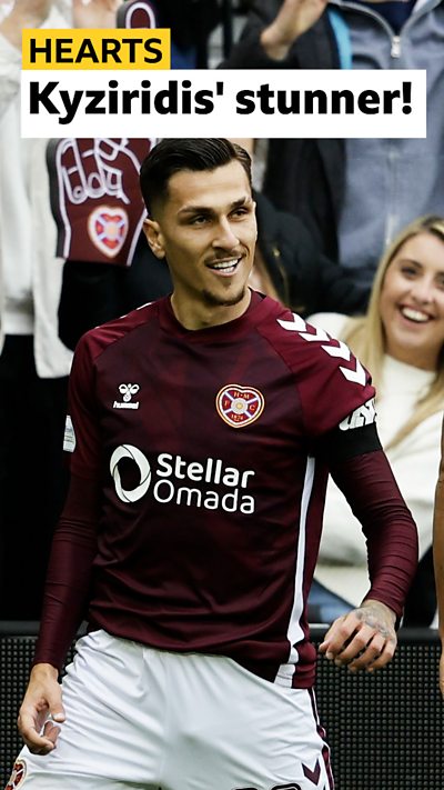 The Hearts winger with a superb strike against Falkirk