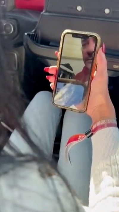 Einav Zangauker makes a video call to her son