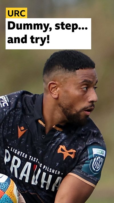 Joe Cokanasiga scoers for Ospreys