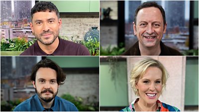 Collage showing headshots of Rav Wilding, Matt Allwright, Rebecca Wilcox, Nick Stapleton 
