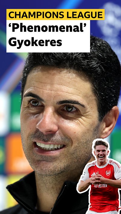 Arteta and a picture of Gyokeres
