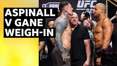 UFC 321: Tom Aspinall heavier than Ciryl Gane at weigh-in BBC Sport