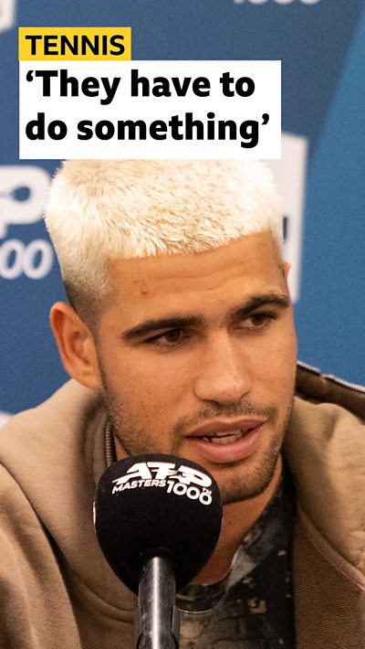 Alcaraz on tennis schedule