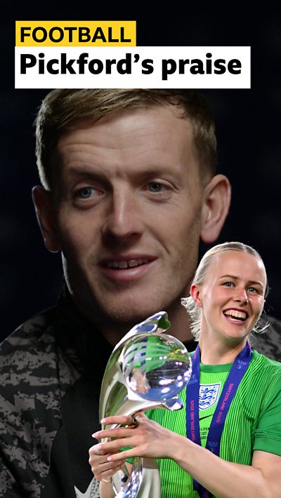 Jordan Pickford discusses Hannah Hampton