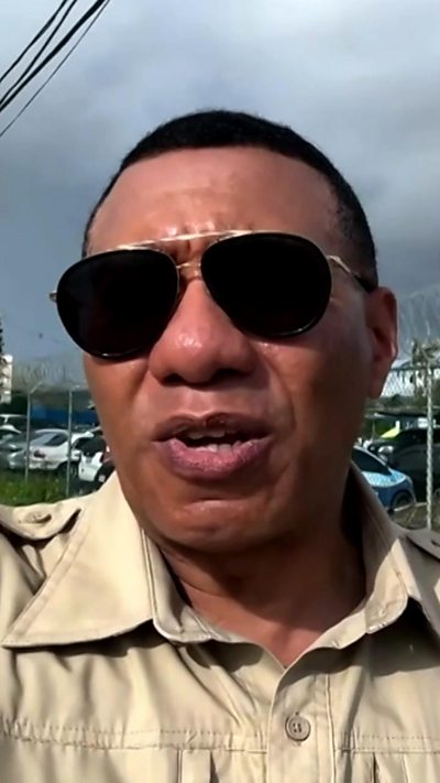 Jamaican Prime Minister is talking to the BBC.