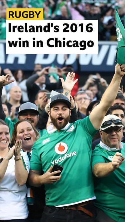 Ireland fans celebrate