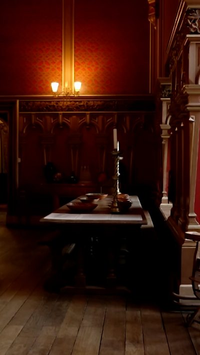 A hauntingly spooky room.