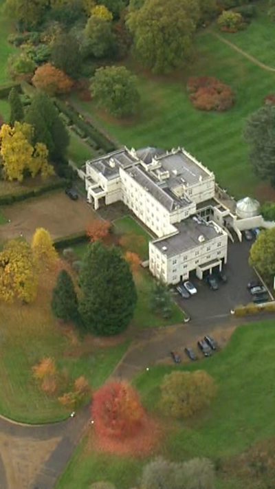 An aerial shot of Royal Lodge