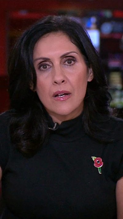 Maryam Moshiri in the BBC News studio