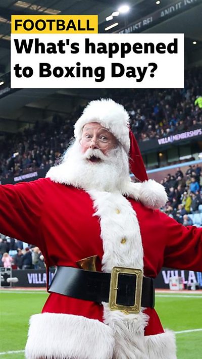 Father Christmas looking surprised