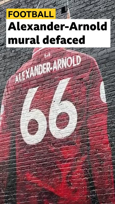 Trent Alexander-Arnold mural in Liverpool