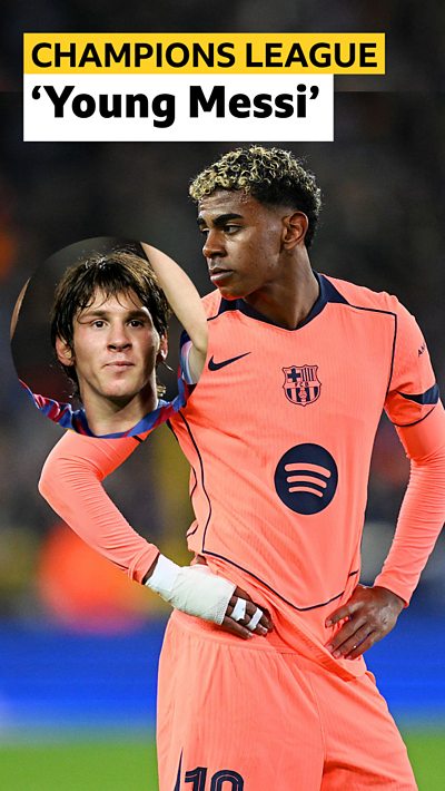 Lamine Yamal and Lionel Messi