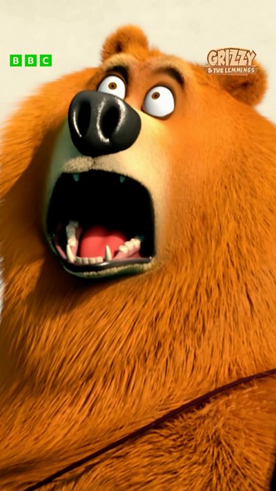 Grizzy goes diving...