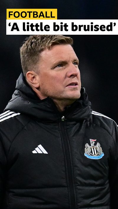 Eddie Howe looks on from sidelines