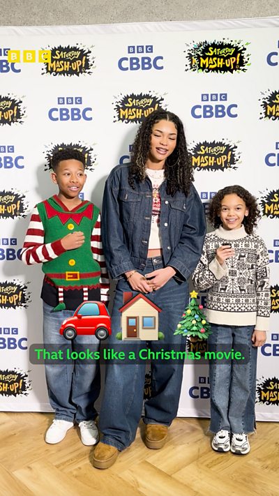 Cast of The Primrose Railway Children guess xmas songs!