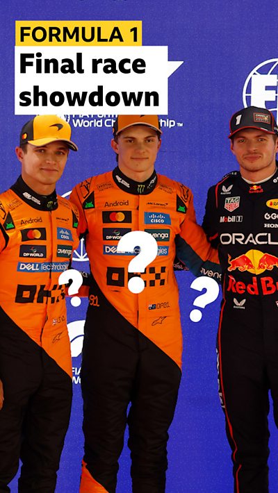 Norris, Piastri and Verstappen