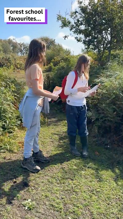 Two home educated teenagers explain what they enjoy about forest school