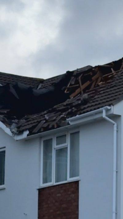 A Guernsey resident reflects after a block of flats roof was blown off by Storm Goretti