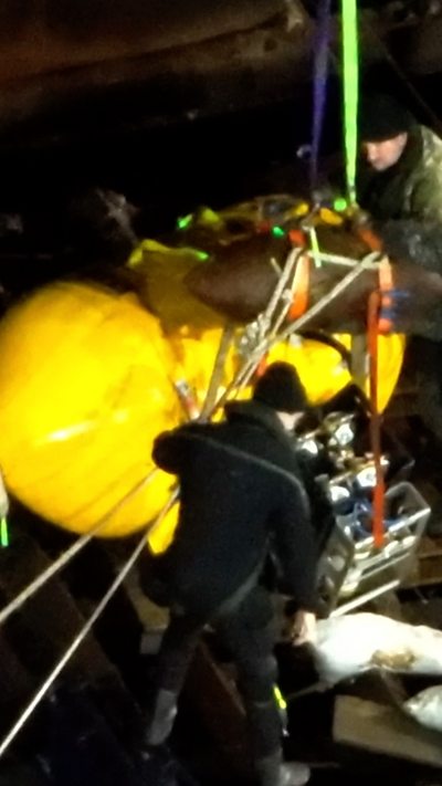 Removal of unexploded WW2 device at Exmouth Marina