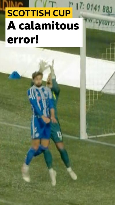 A mix-up with the keeper knocks Killie out of the cup