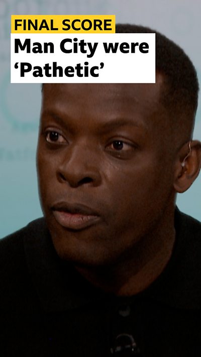 Nedum Onuoha in the Final Score studio looking angry