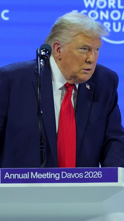 Trump on Davos stage