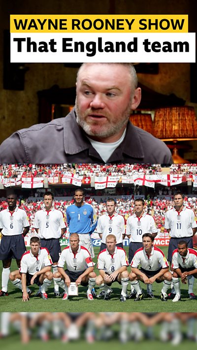 Wayne Rooney the England Euro 2004 team