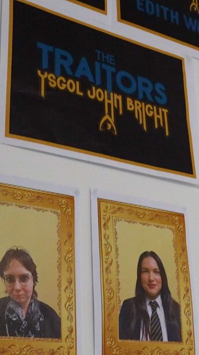 Ffyddlon neu fradwr? Yr ysgol sy'n cynnal gêm Traitors eu hunain