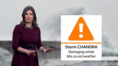 Latest weather forecast as Storm Chandra brings rain and wind to UK