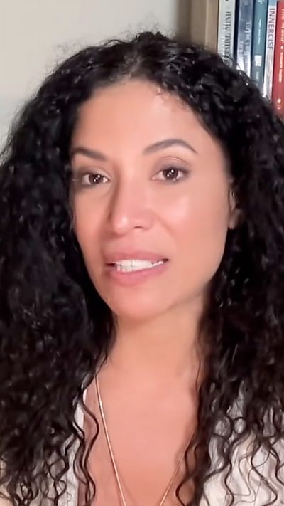 Close-up of Lisa Phillips during remote interview