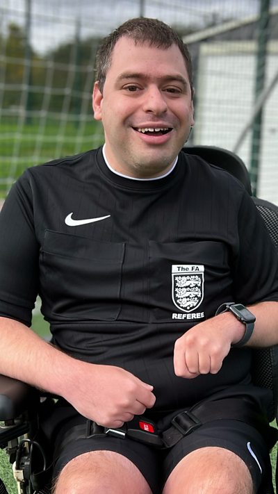 First UK wheelchair user referee says qualification was a 'mission'