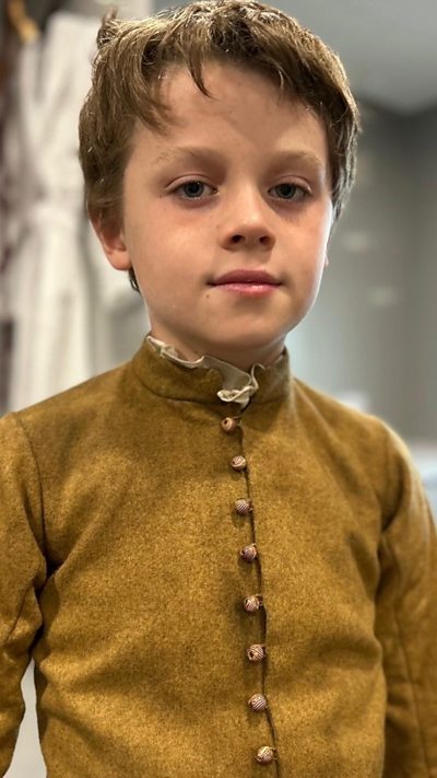 How young actor had to look bored learning Latin in Hamnet