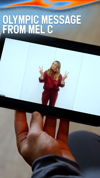 Spice Girls band member Mel C sends GB ice dancers Lilah Fear and Lewis Gibson a special message