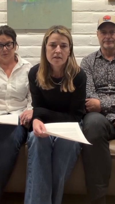 Savannah Guthrie is pictured with her siblings.