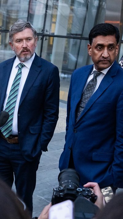 Thomas Massie and Ro Khanna conduct a news conference after reviewing unredacted portions of the Jeffrey Epstein files.