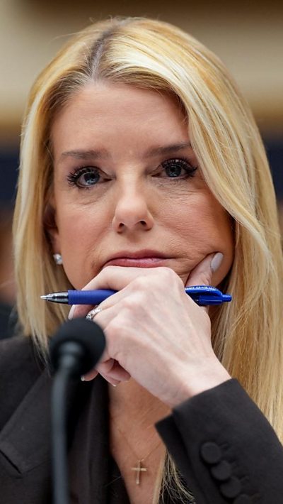 Bondi reads statement to Epstein victims