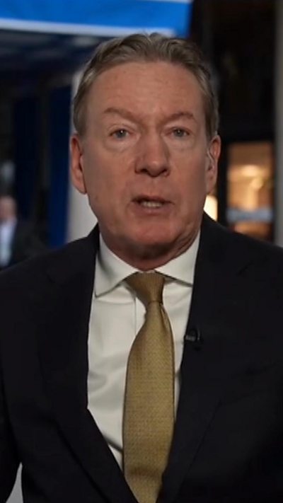 Frank Gardner in Munich in an olive tie