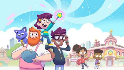 Rafi the Wishing Wizard with her parents.