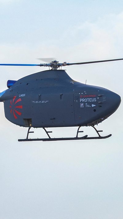 Look around UK's first full-size pilotless helicopter