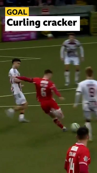 Harry Wilson scores for Cliftonville