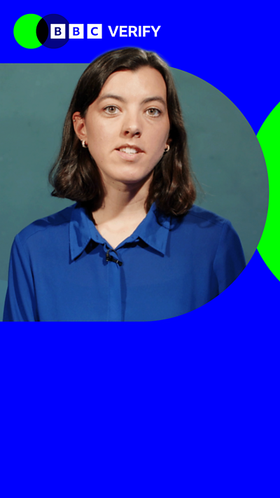 a woman in blue