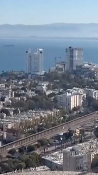 Aerial view of the city of Haifa