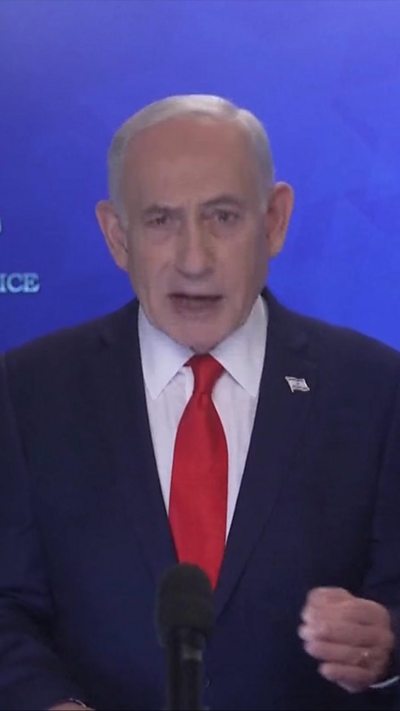 Netanyahu speaking
